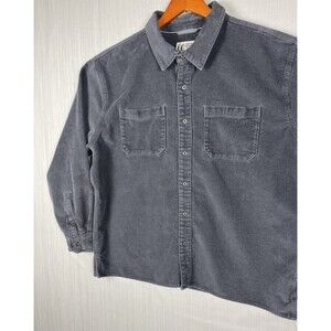 Cabincore Marmot‎ Mountain Works Slate Gray Corduroy Button Up Mens L Shacket